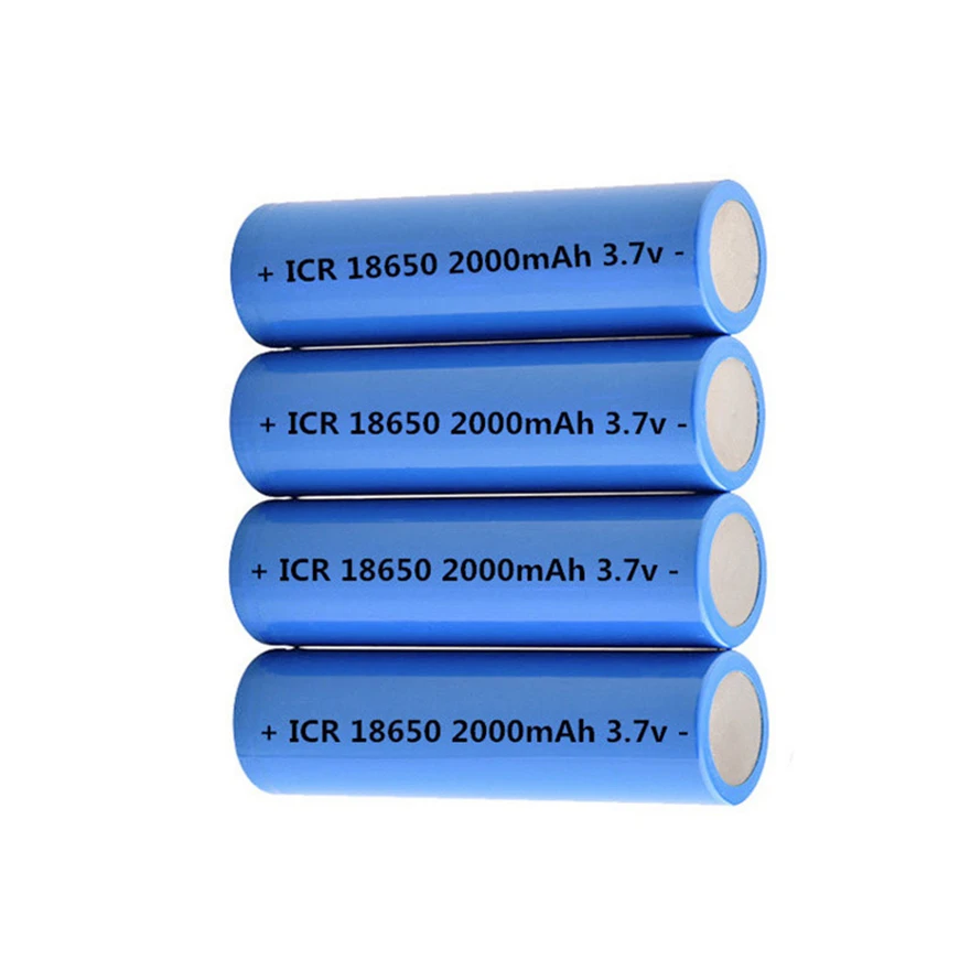 6pcs Original high quality 18650 lithium ion battery 2000mAh rechargeable battery 3.7V lithium battery