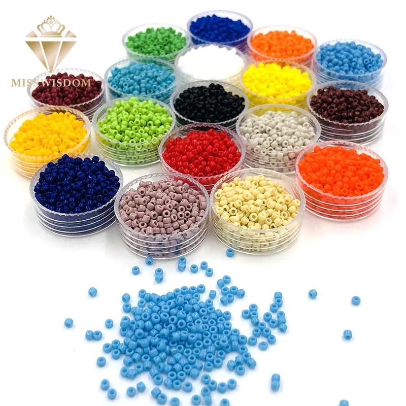 Support wholesale 2mm 10g/pack glass crystal Garment Beads 19 colors Clothing Accessories Jewelry DIY handicrafts accessories