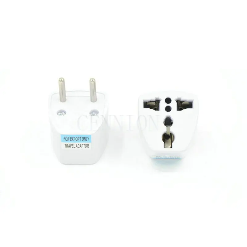 To UK EU US AU DE 2PIN 3 Pins AC Power Plug Travel Adapter Converter 1000pcs CE ROHS FCC