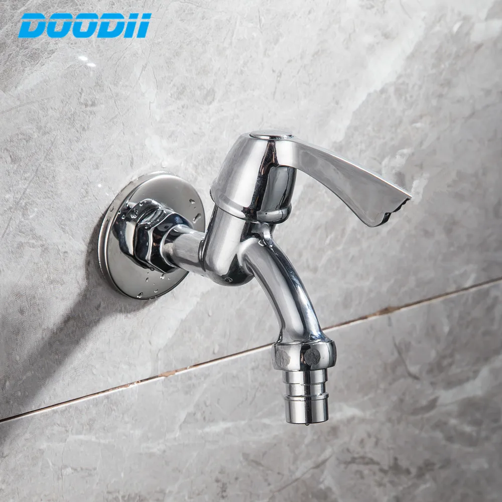 Zinc Alloy Kitchen Faucet G1/2 Garden Faucets for  Fast Washing Machine Single Spout Tap DOODII