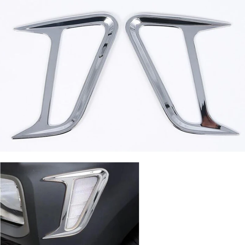 Chrome ABS Exterior Car Accessories For Hyundai Kona Encino 2017 2018 2019 Car Side Turn Light Lamp Frame Trim Styling