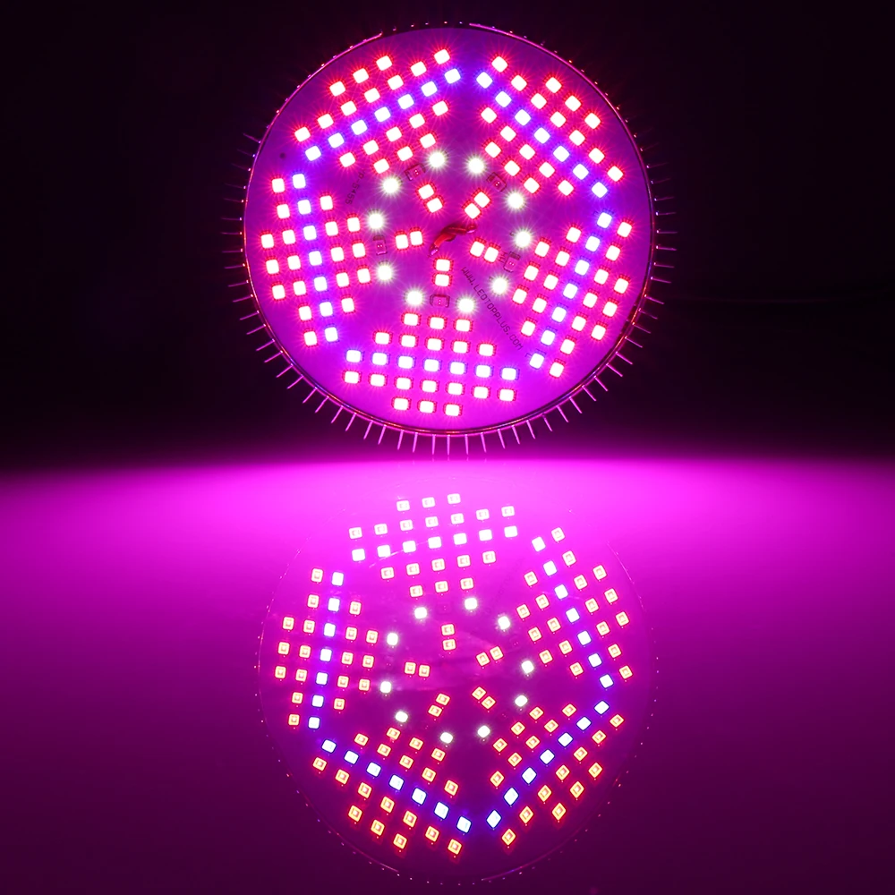 100w espectro completo cresce a luz led 150leds lâmpada planta lâmpada led para plantas flores do aquário sementes jardim legumes com efeito de estufa e27