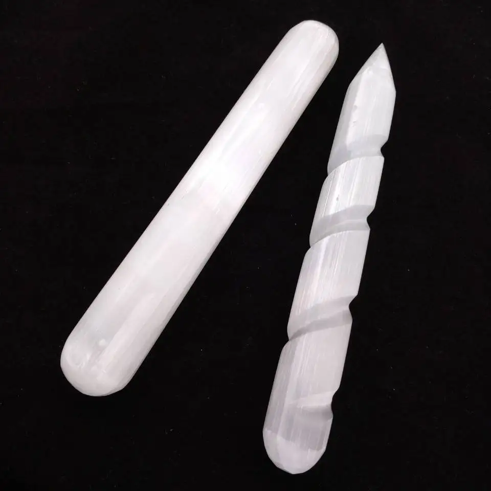 Selenite Crystal Massage Wand 