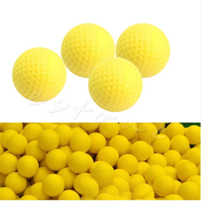 1Pcs Yellow Plastic Soft Golf ball Indoor Outdoor Training Practice Elastic Foam Golf Balls