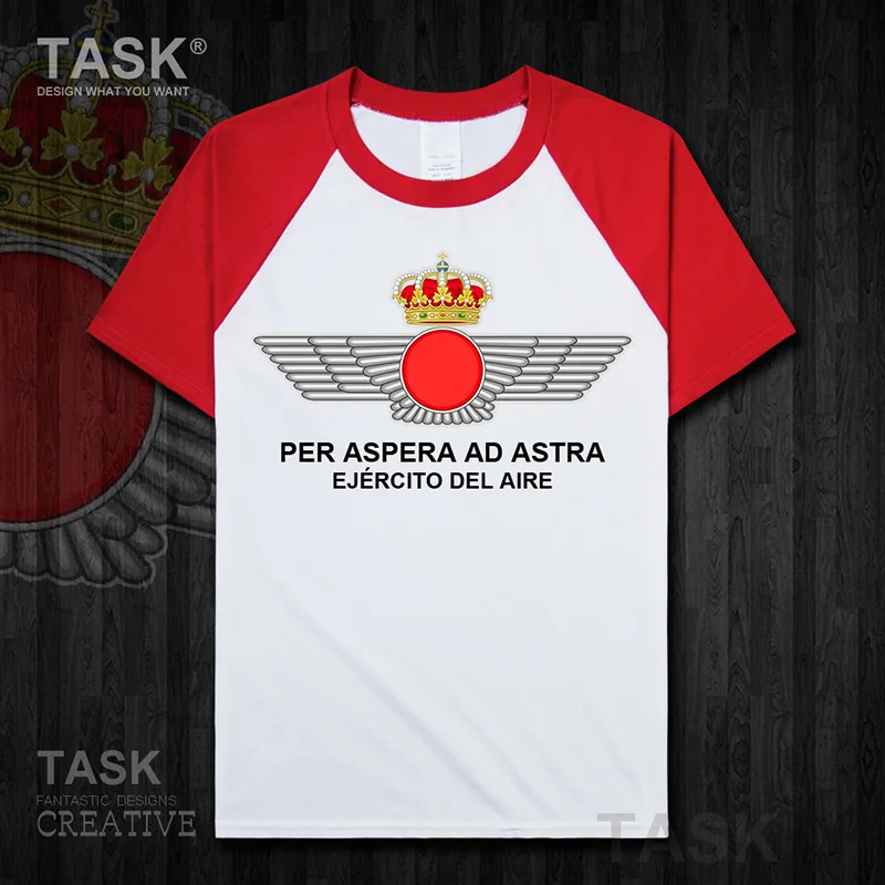 Air Force Kingdom of Spain Espana ESP Short sleeve new Tops t shirt summer Fashion country cotton   Tactical  01