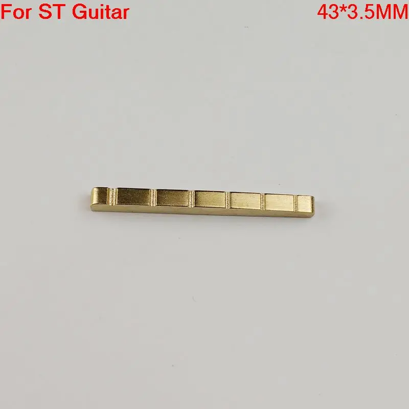 1 Piece Solid Brass Metal Electric Guitar Nut Bass Nut For ST / LP Guitars