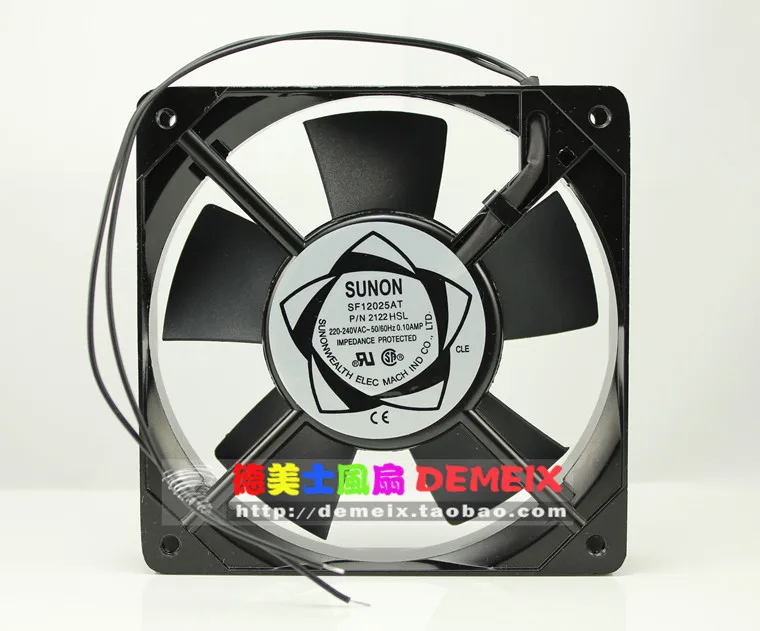 NEW SUNON 12025 AC220V 12CMCM 2122HSL SLEEVE bearing system enclosure SF12025AT cooling fan