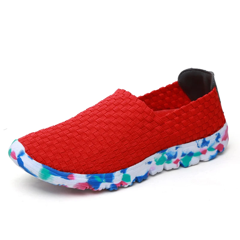 Women Casual Shoes 2021 Summer Handmade Woven Shoes Best Quality Breathable Fashion Comfortable Women Flats Shoes Female Loafers