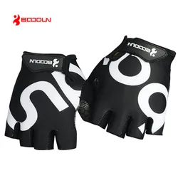 BOODUN Breathable Half Finger Bike Gloves for Men Women Sports Cycling Gloves Gel Pad  MTB Road Bicycle guantes ciclismo luvas