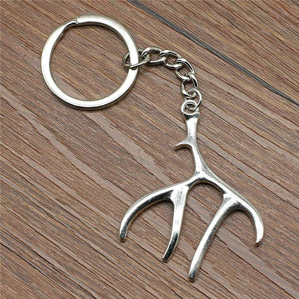 High Quality Key Chain Ring Creative Deer Antler Key Chain Pendant Bag Charm Keyring Car Keychain For Boyfriend