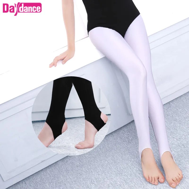 Girls Kids Ballet Stirrup Tights Pantyhose Child Dance Leggings Cotton Spandex Yoga Gymnastics Dance Pants