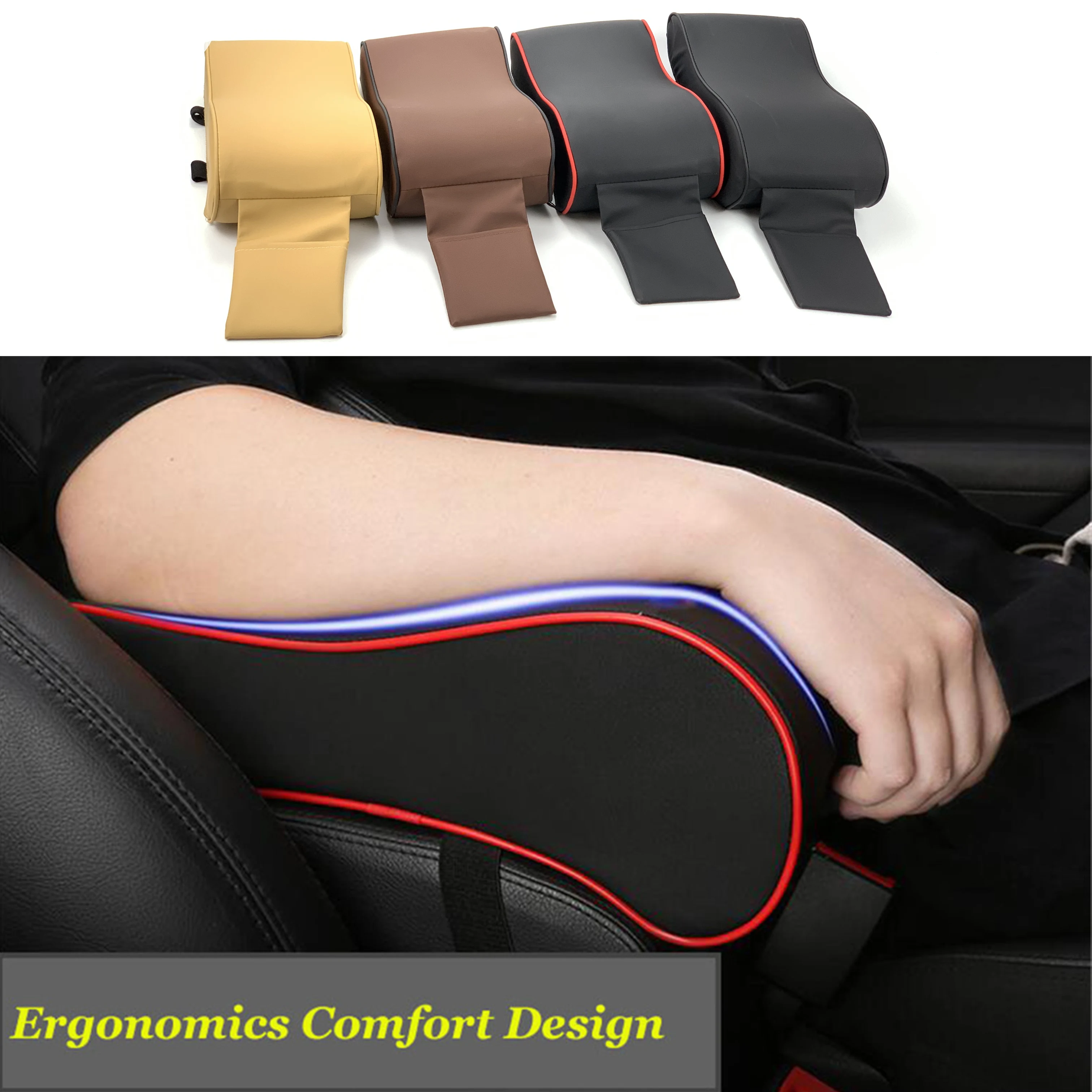 Car Armrest Pad For Citroen DS-series C-Quatre C-Triomphe Picasso C1 C2 C3 C4 C4L C5 Xsara Cactus Elysee