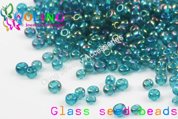 OlingArt 2MM 45G/Packung Glas-Saatperlen Mehrfarbige Transparente Runde Abstandsperlen DIY Schmuckherstellung Zubehör – Detail 16