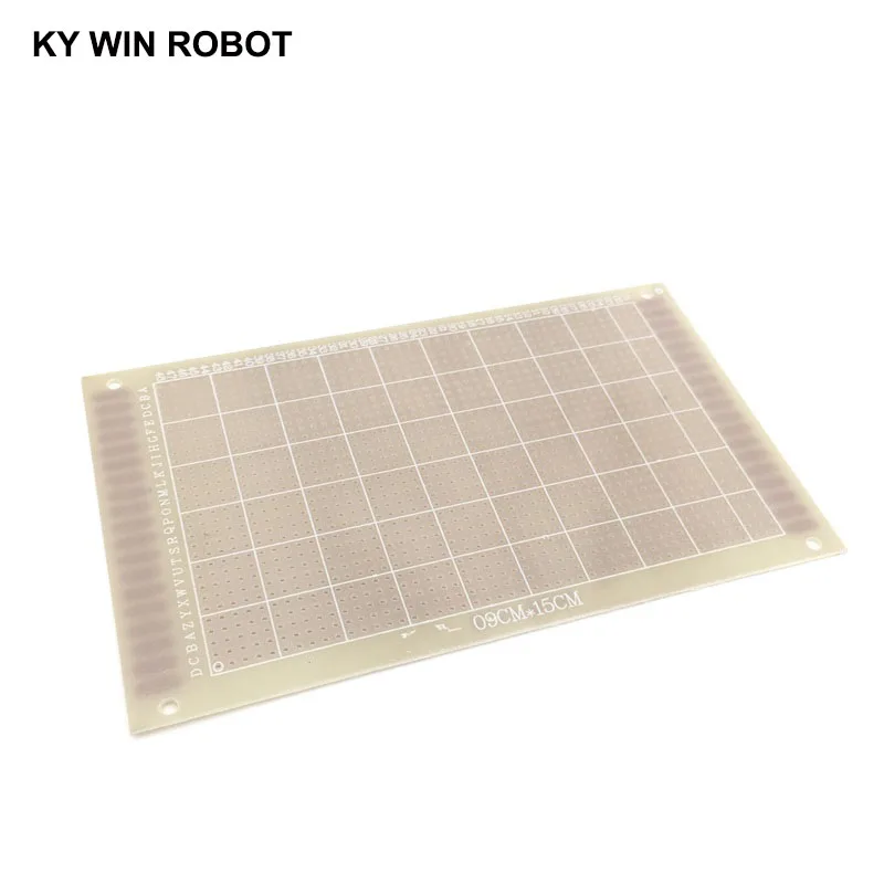 1pcs 9x15cm DIY Prototype Paper PCB Universal Board Experimental Bakelite Copper Plate Five Connected Holes Circuirt Board White