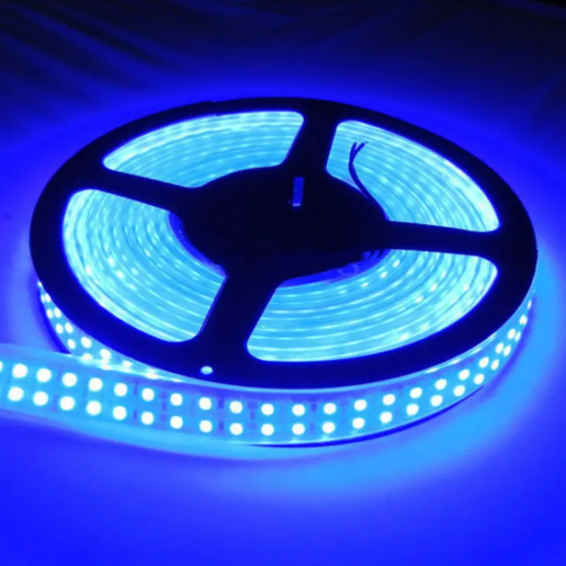 

5M 600Leds Double row LED Strip light 120Leds/M SMD 5050 Flexible Led Strip Silicone Tube Waterproof IP67-6 Colors optional