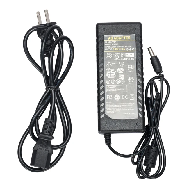 AC DC 19V 9V 5A Power Supply Switching Adapter for Yongnuo Video LED Light YN600II YN300 Air YN760 YN1200 with AC Cable