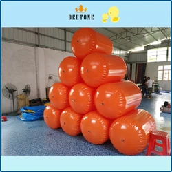 Factory direct wholesale PVC inflatable buoy, water sports competition buoy, water sports goods.