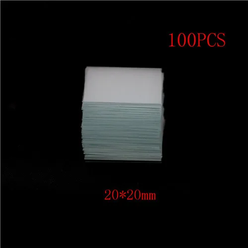 100 PCS/lot Diameter 16/18/20/25mm Circular Cover Slides Glass Plate Coverslips WHB Round Coverslip