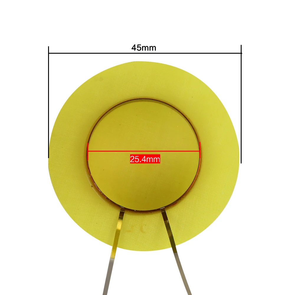 Universal Flat lead 25.4mm Horn Resin Diaphragm Tweeter Voice Coil Driver Head Speaker Repair High Power 4.1- 8OHM 30-80W 2PCS