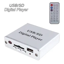 DC12V Car Amplifier MP3 SD USB Audio Player Reader 3-Electronic Keypad Control with Remote
