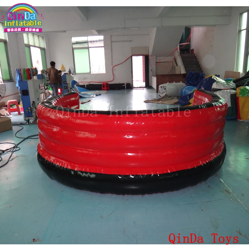 4*1m Red Colour Inflatable Towable Tube Crazy UFO,flying Boat Inflatable Water Sofa For Summer Water Park