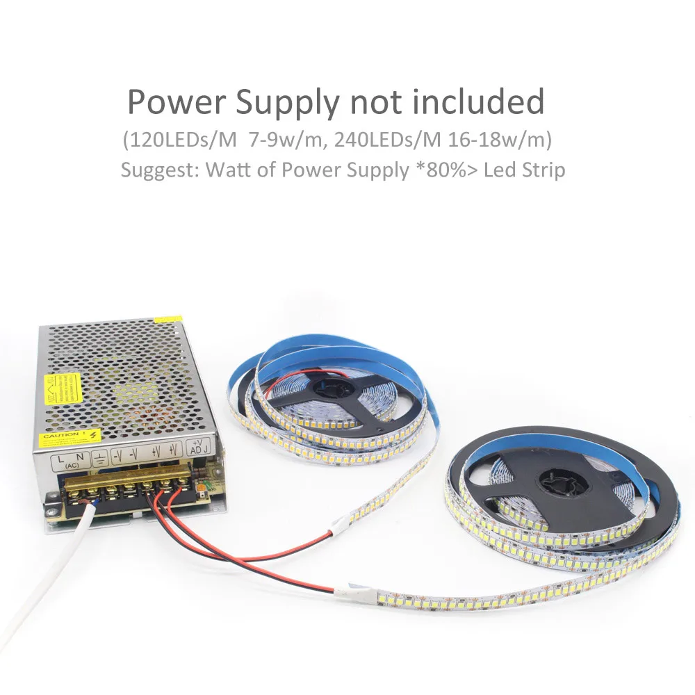 12V LED-Streifen SMD 2835 0,5M 1M 3M 5M LED-Lichtband 120LED/M 240LED/M Warmweiß Flexibler Lichtstreifen Heimdekoration Beleuchtung – Detail 8