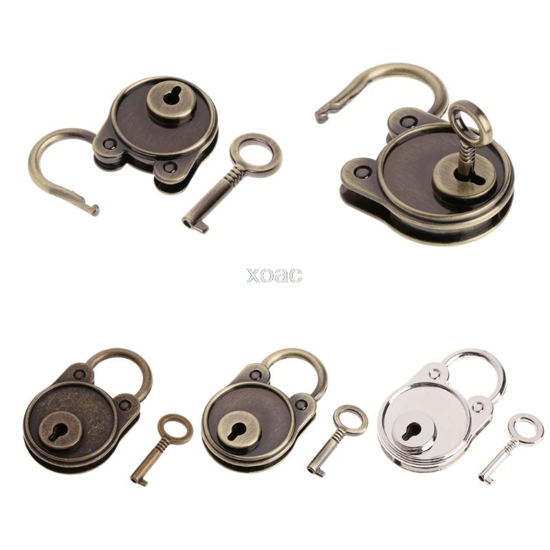 Old Antique Style Cute Bear Vintage Mini Archaize Padlocks Key Lock With key New   M13 dropship