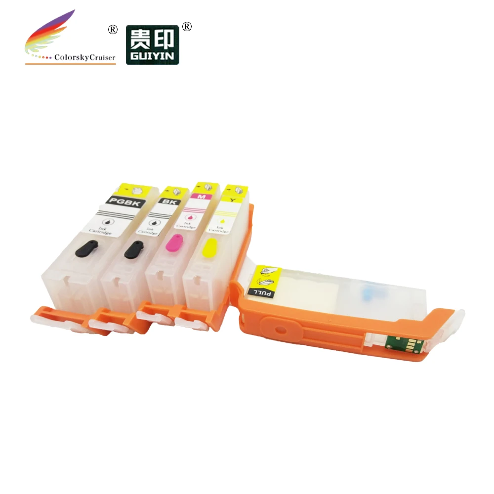 (RCC270-5) refillable refill ink cartridge for Canon PIXMA MG 5720 5721 5722 6820 6821 6822 PGI-270 CLI-271 PGI 270 CLI 271