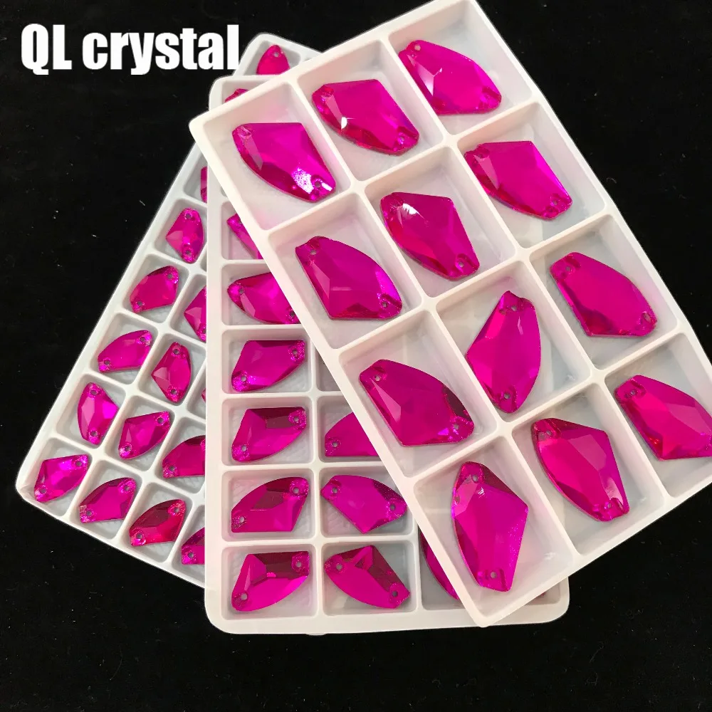 All size Rose red AX     clothing Stones and crystals for dresses rhinestones crystal for crafts