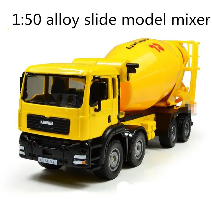 

Free shipping ! 1 : 50 alloy slide car toy models construction vehicles , mixer model,Children's favorite