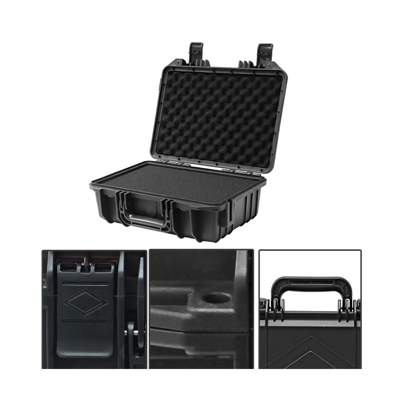 Protective Safety Instrument Tool Box Plastic storage Toolbox Equipment Suitcase Impact Resistant Tool Case Shockproof with foam