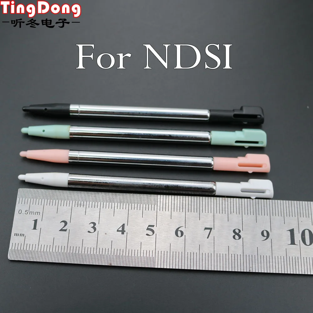 TingDong Multi Color Metal Retractable Extendable Touch Screen Stylus Pen Stylus for Nintendo ND Si