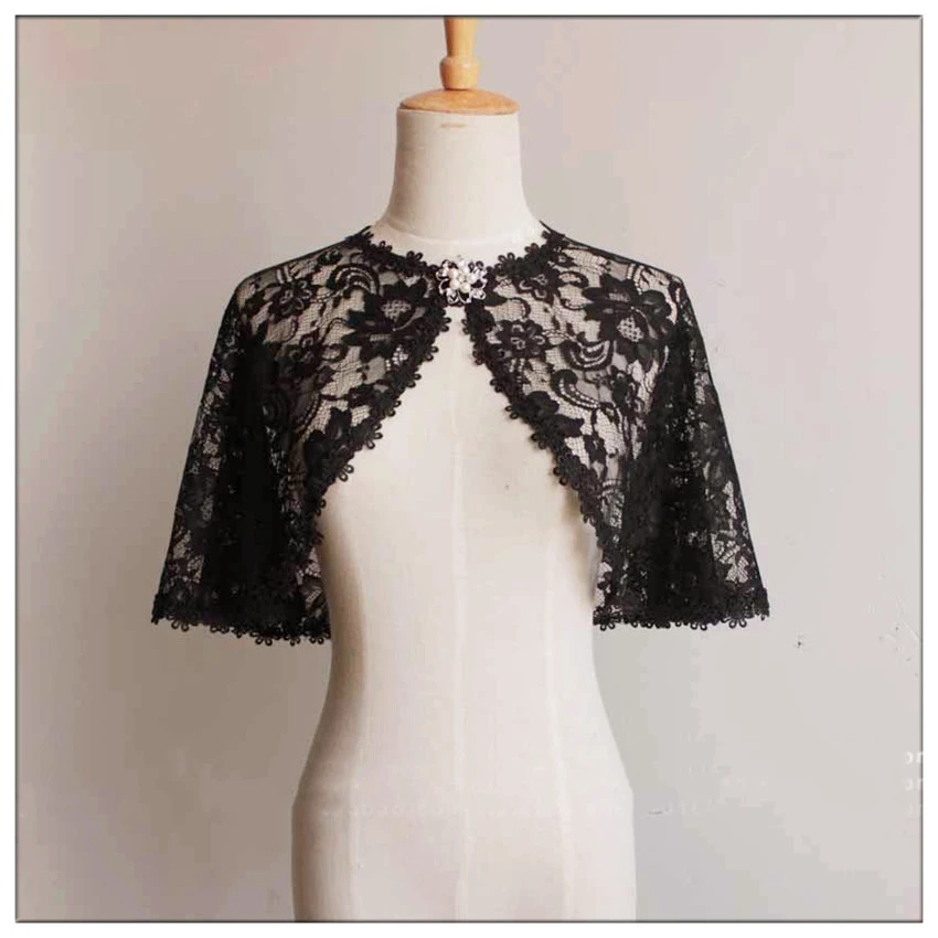 2019 ISHSY Lace Bridal Wedding Capes Jacket for Evening Party Formal Short  Women Shawl Wrap Accessories Brides Veste Chaqueta