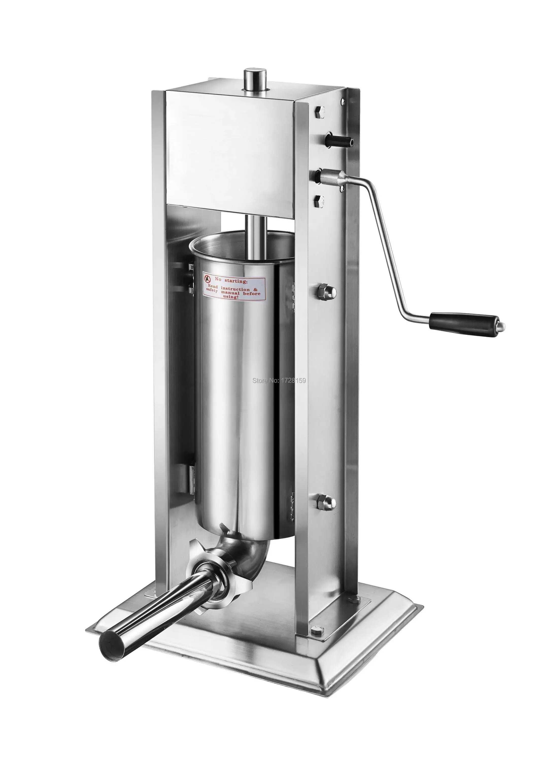 

7l /15lb Stainless Steel Sausage Maker Manual Sausage Stuffer Machine Making Filling Vertical Sausage Filler Meat Processor