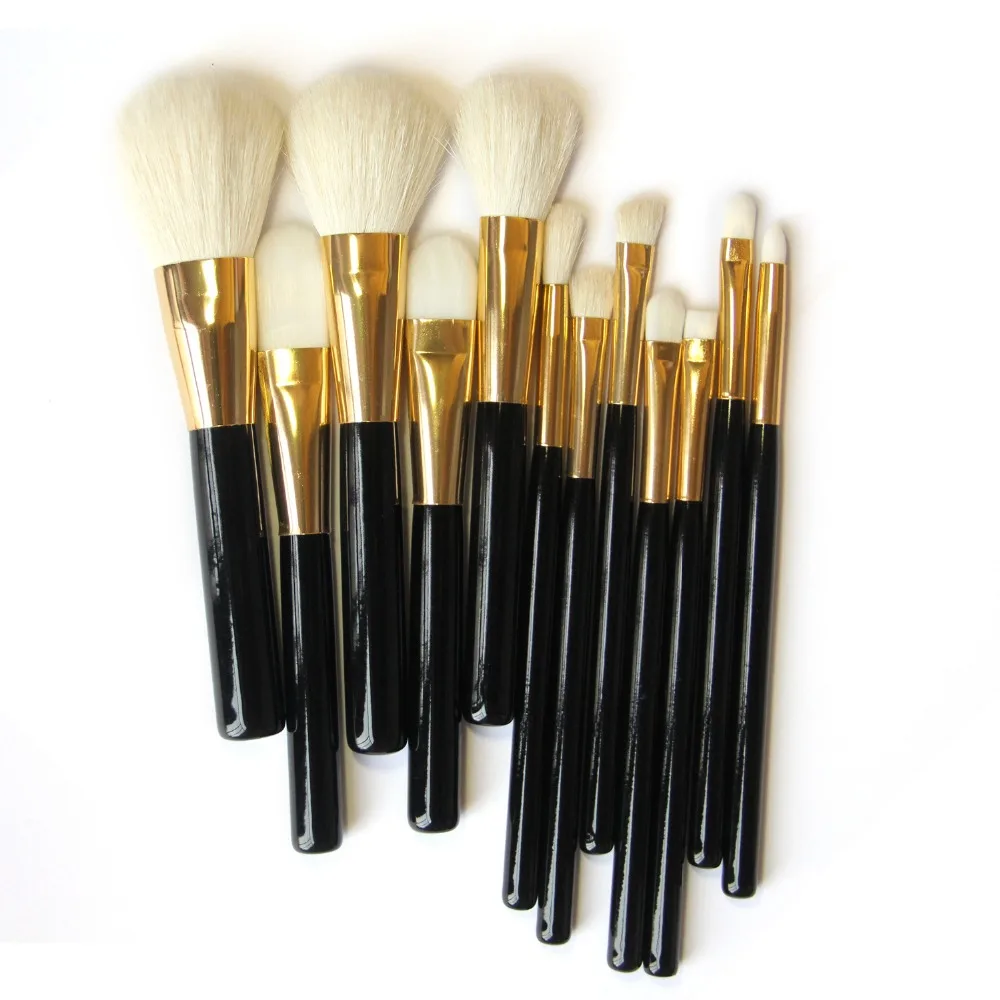 Professionale compone le spazzole set eye shadow brush foundation fard  Kabuki super soft pelo di capra per la spazzola di trucco 3 stile  Scegliere