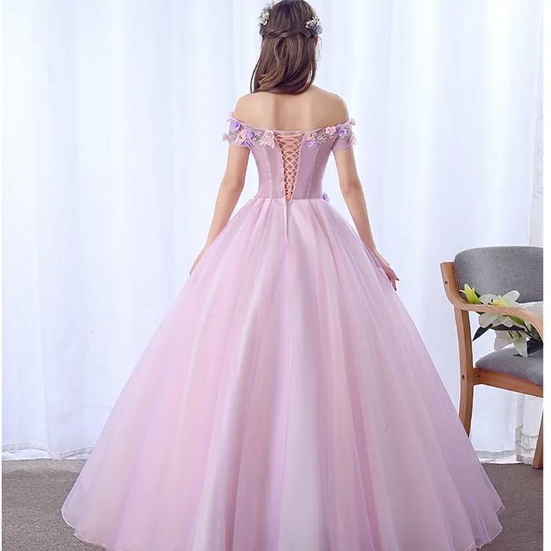 Ruthshen Vestidos De Dulces 16 Girls suknie na bal przebierańców bez ramiączek Boat Neck Vestidos debiutantes De 15 sukienka na Quinceanera 2020