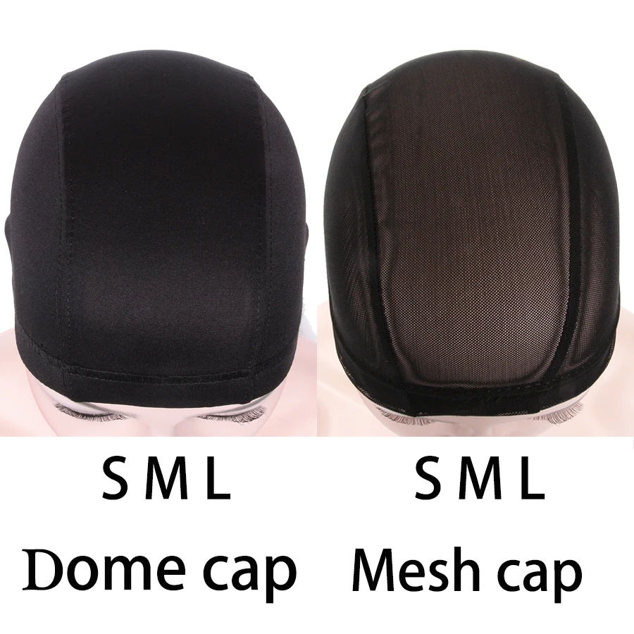 5pcs Wholesale DIY Wig Making Caps Black Mesh Cao Dome Cap Breathable Nylon Wig Hair Net Cap for Making Wig