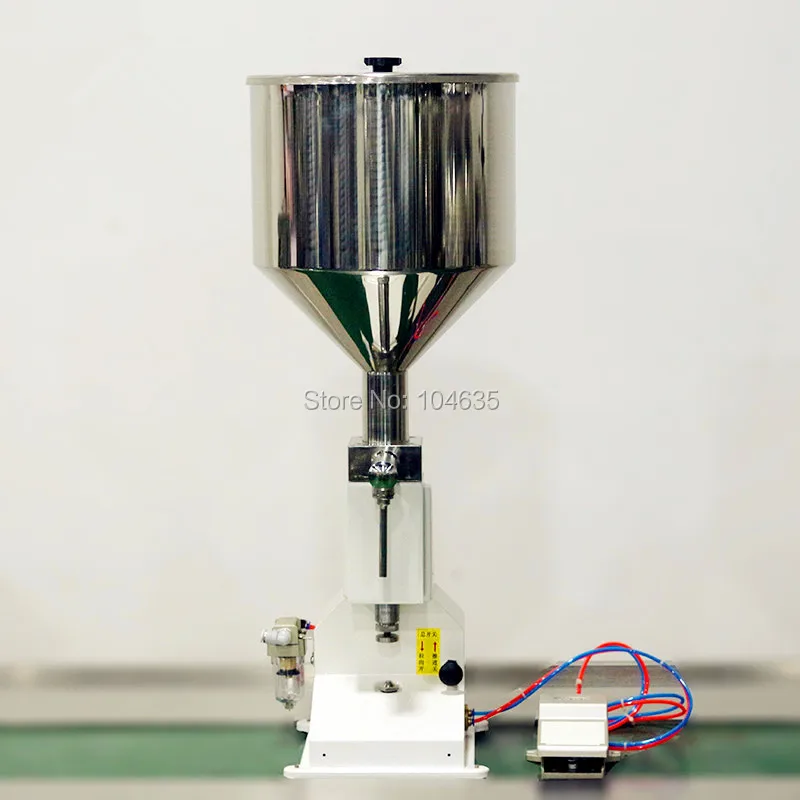 Máquina neumática de llenado de botellas de pasta Manual, relleno de mermelada líquida, crema, champú, pasta de dientes, Cosméticos de miel, cuantitativa, 50ml, A02