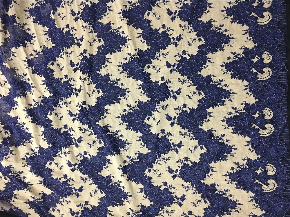1piece Eyelash French LACE Fabric Flowers LACE clothes decoration skirt home curtains accessories Q685