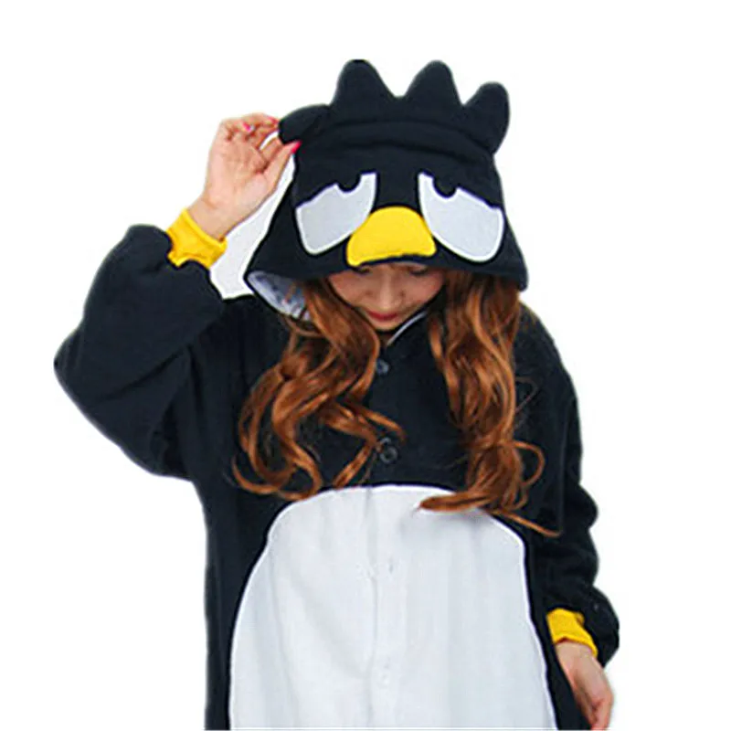 ผู้ใหญ่ Crow Raven Kigurumi ผู้หญิงผู้ชายผ้าฟลีซ Onesies Onesies ชุดนอนฮาโลวีน Carnival Party Romper