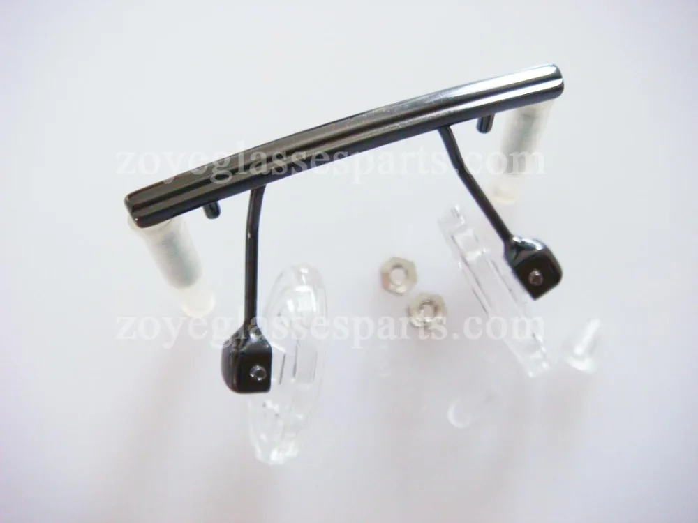 eyewear bridge replacement for rimless frame,gold gun silver color eyeglass nose bridge,stainless steel eyewear bridges TB-886
