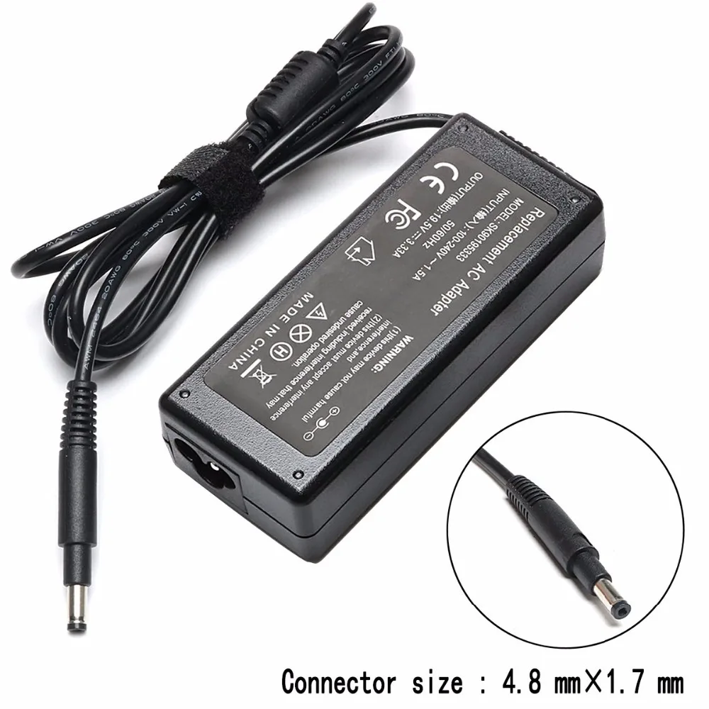 19.5V 3.33A   DC4.8*1.7mmLaptop Charger for HP Pavilion TouchSmart  14-b120dx 14-c015dx 14-b015dx Sleekbook 15-b142dx 15-b109wm