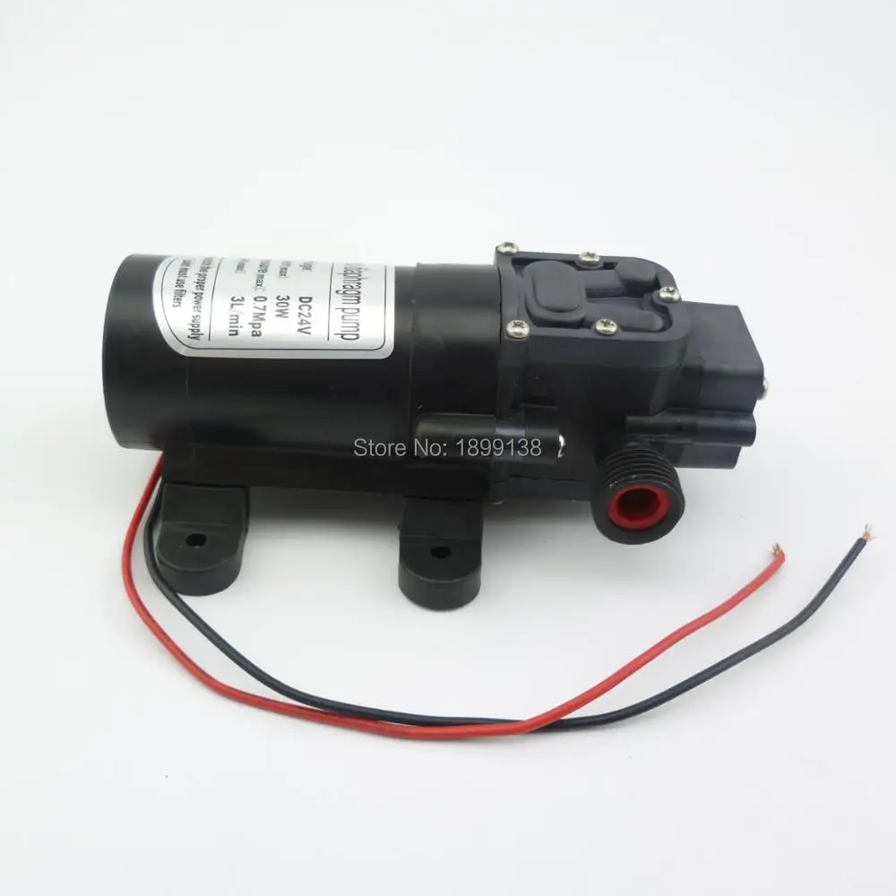 self priming 30W 3L/min return valve type diaphragm portable high pressure dc small water pump 24V