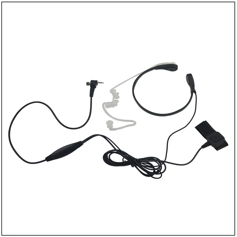 Acoustic Tube Throat Mic Earpiece Headset with PTT MIC for Walkie Talkie Sepura SRH3800 SRH3500 SRP3000 SRP2000