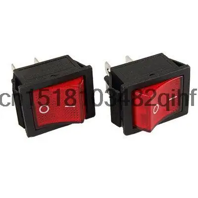 Red Neon Light Lamp DPST On-Off 2 Position 4 Pins Terminals Rocker Boat Switch 16A/250V 20A/125V AC Push Button Switches