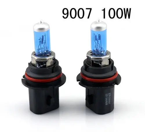 2Pcs 9007 100W  5500k XENON  Super White   Halogen Car Headlight Bulbs  Fog light FREE SHIPPING