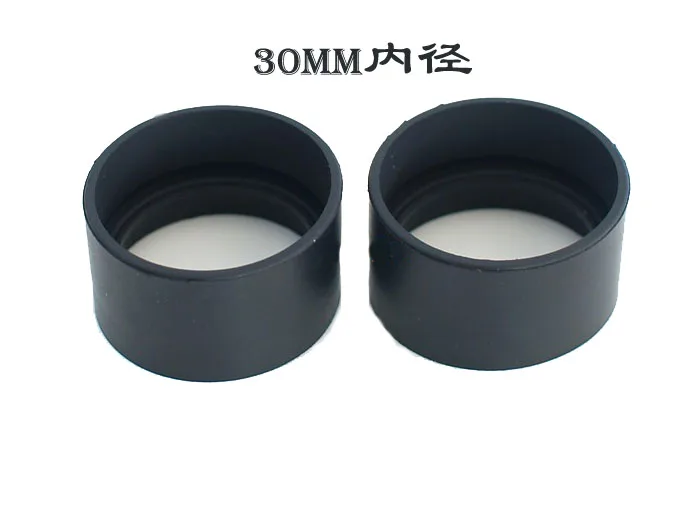 2PCS 30mm Diameter Rubber Eye Guards Cylinder Eye Shield Cups for Biological Stereo Microscope Telescope Monocular Binoculars