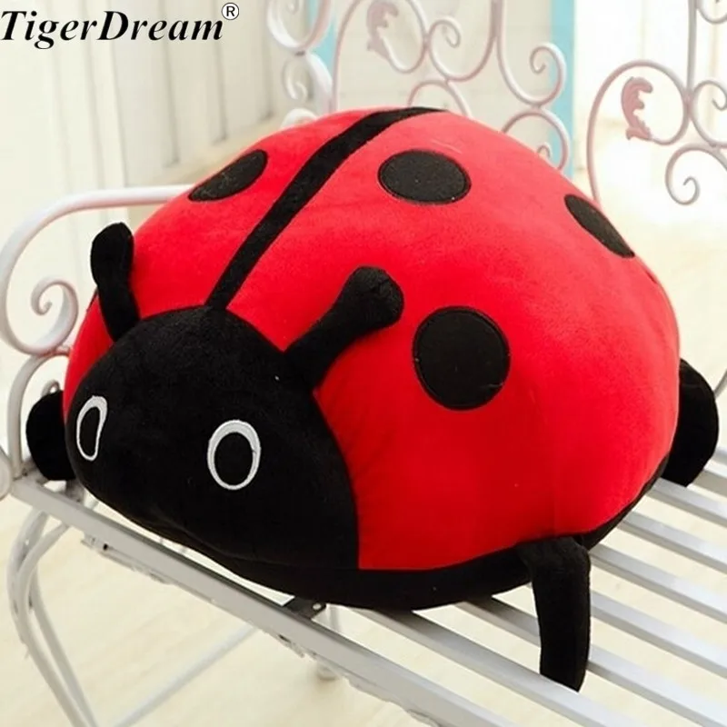 One Piece Soft Ladybug PP Cotton Stuffed Plush Toy Creative Dolls Insect Sleeping Pillows Beetle Cushions Toys 3 Size