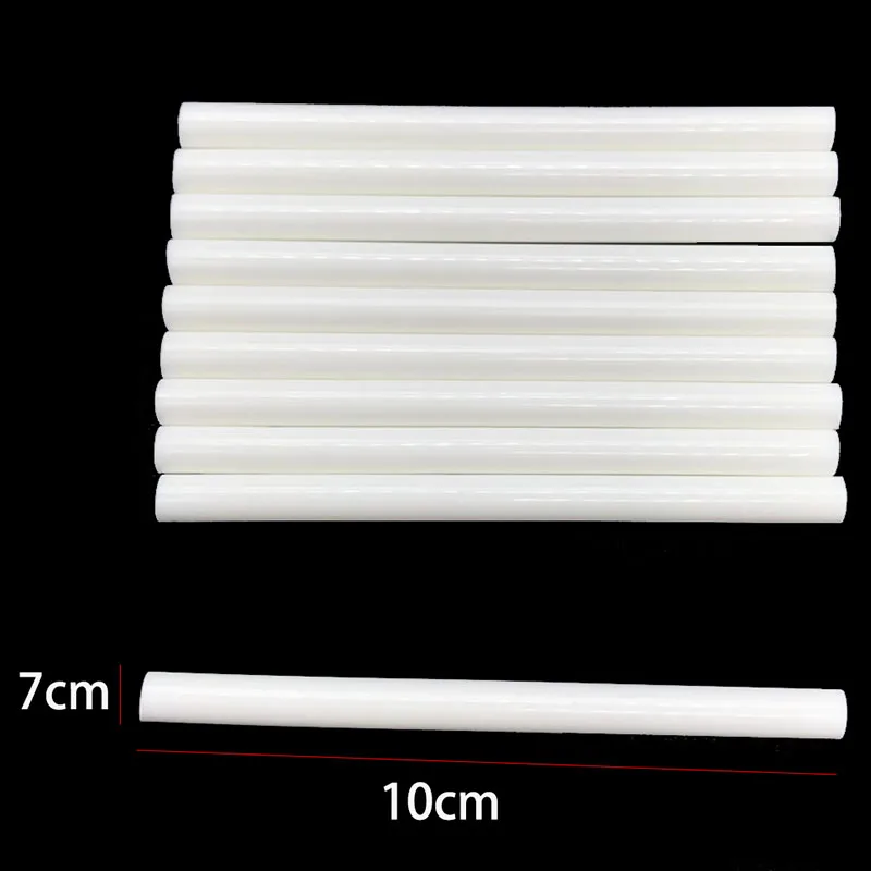 10 Pcs White Color 7MM Hot Melt Glue Sticks For Electric Glue Gun Car Audio Craft Repair Sticks Adhesive Sealing Wax Stick
