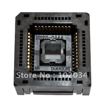 

100% NEW IC120-0444 PLCC44 1.27mm IC Test Socket Connector / Programmer Adapter / Burn-in Socket Connector (IC120-0444-306)